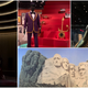 Clockwise from left: Shrek’s Oscar, Spike Lee’s movie memorabilia, The Shape Of Water’s Amphibian Man, North By Northwest’s Mt. Rushmore backdrop